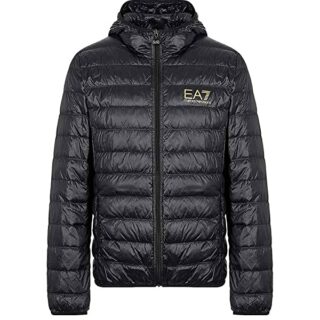 Emporio Armani EA7 Train Core Daunenjacke Herren, Schwarz