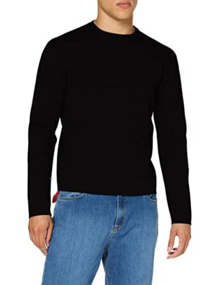 FALKE 60106 V-Ausschnitt Pullover Herren, Schwarz
