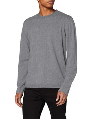 FALKE 60111 Kaschmir Pullover Herren, Grau
