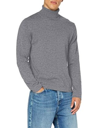 FALKE 60130 Kaschmir Rollkragen Pullover Herren, Grau