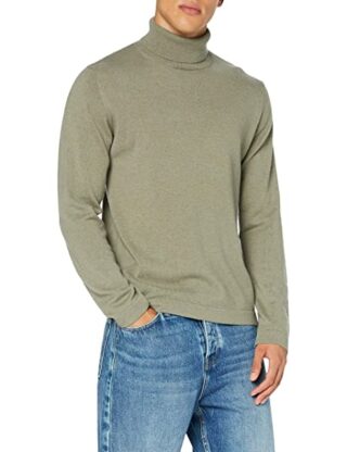 FALKE 60130 Kaschmir Rollkragen Pullover Herren, Grün