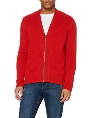 FALKE Kaschmir Cardigan Herren, Rot