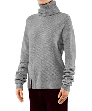 FALKE Kaschmir Pullover Damen, Grau