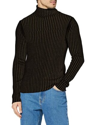 FALKE Rollkragen Strickpullover Herren, Blau