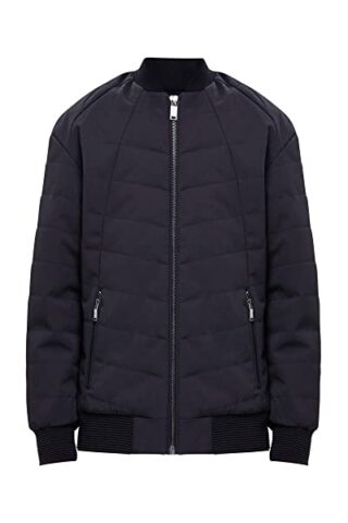 Finn Flare Bomberjacke Herren, Schwarz