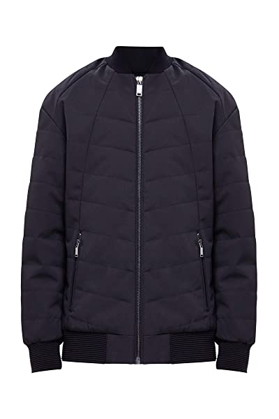 Finn Flare Bomberjacke Herren, Schwarz Finn Flare Bomberjacke Herren, Schwarz