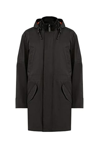 Finn Flare Regenmantel Herren, Schwarz