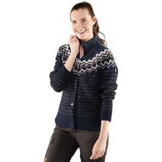 Fjällräven Övik Knit Cardigan Damen, Blau