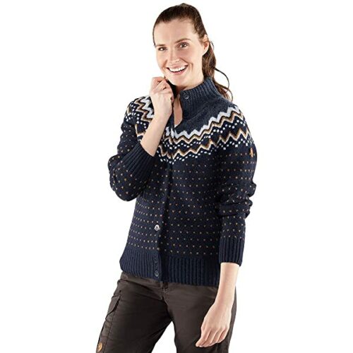 Fjällräven Övik Knit Cardigan Damen, Blau