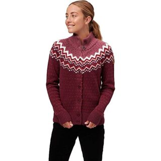 Fjällräven Övik Knit Cardigan Damen, Rot