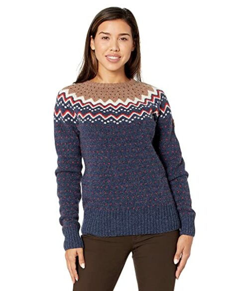 Fjällräven Övik Knit Strickjacke Damen, Blau