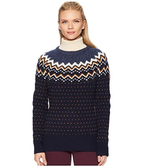 Fjällräven Övik Knit Strickpullover Damen, Blau