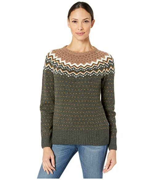 Fjällräven Övik Knit Strickpullover Damen, Grün