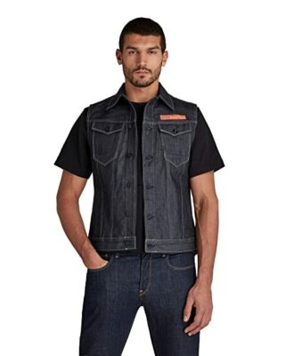 G-STAR RAW Arc Artwork Jeansjacke Herren, Blau