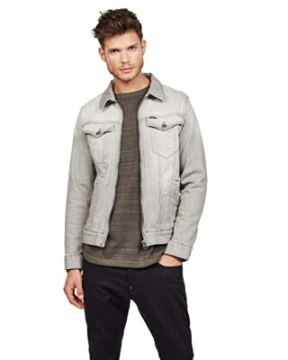 G-STAR RAW Studs Strike Jeansjacke Herren, Blau