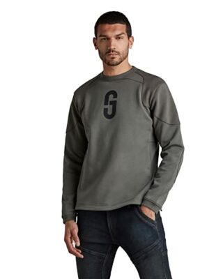 G-Star Raw Gs Moto Pullover Herren, Grau