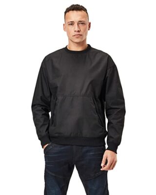 G-Star Raw Smock Loose Pullover Herren, Schwarz