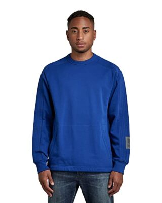 G-Star Raw Stitch Panel Pullover Herren, Blau