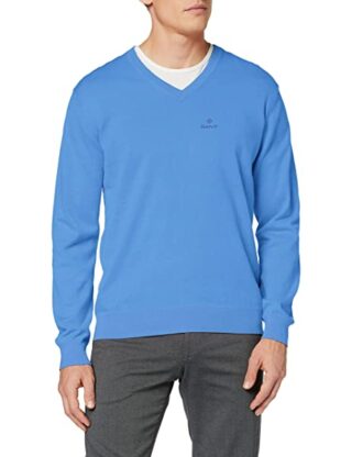 Gant V-Ausschnitt Pullover Herren, Blau