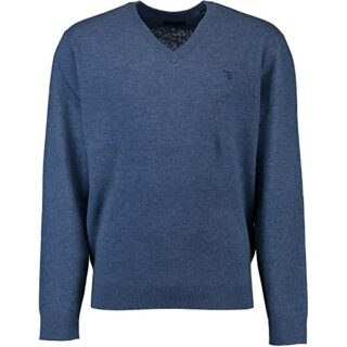 Gant V-Ausschnitt Pullover Herren, Blau