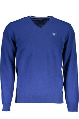 Gant V-Ausschnitt Pullover Herren, Blau