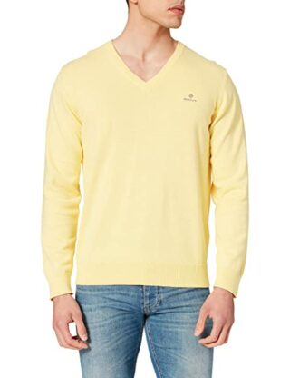 Gant V-Ausschnitt Pullover Herren, Gelb