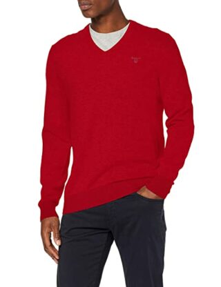 Gant V-Ausschnitt Pullover Herren, Rot