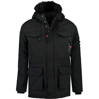 Geographical Norway ALCALINE Parka Herren, Schwarz