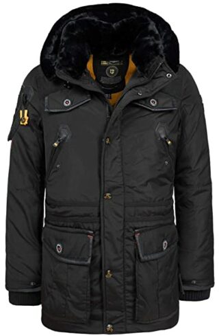 Geographical Norway Acore Parka Herren, Schwarz