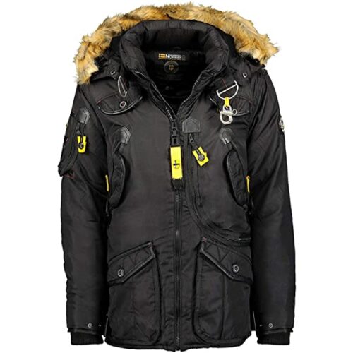 Geographical Norway Arcos Parka Herren, Schwarz
