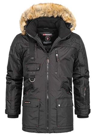 Geographical Norway Chirac Parka Herren, Schwarz