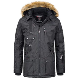 Geographical Norway Parka Herren, Schwarz