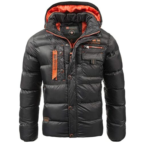 Geographical Norway Steppjacke Herren, Schwarz