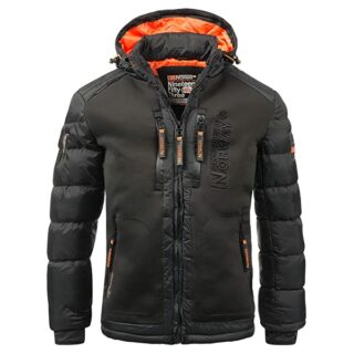 Geographical Norway Steppjacke Herren, Schwarz