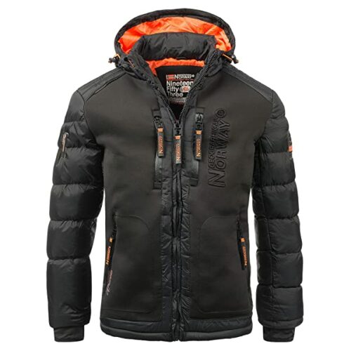 Geographical Norway Steppjacke Herren, Schwarz