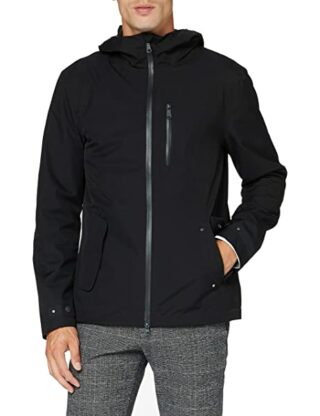 Geox Sanford Regenmantel Herren, Schwarz