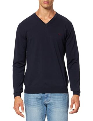 Harmont & Blaine V-Ausschnitt Pullover Herren, Blau