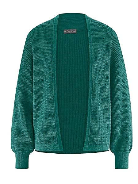 HempAge Strickjacke Damen, Grün HempAge Strickjacke Damen, Grün