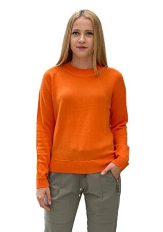 Herzensangelegenheit Kaschmir Pullover Damen, Orange