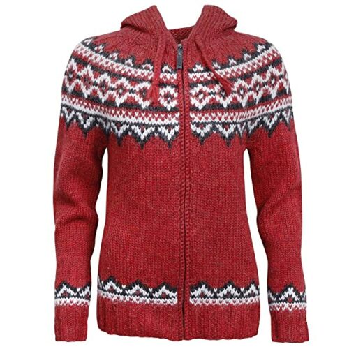 ICEWEAR Brynja Cardigan Damen, Rot
