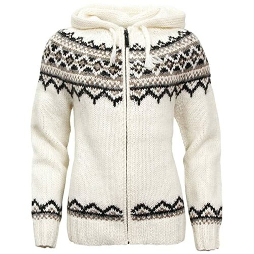 ICEWEAR Brynja Strickjacke Herren, Weiß