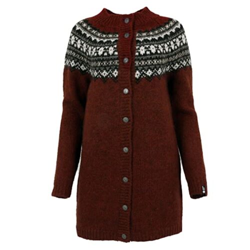 ICEWEAR Fróðný Cardigan Damen, Rot