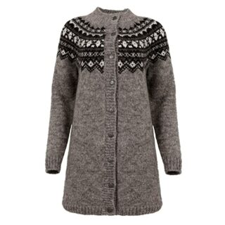 ICEWEAR Fróðný Strickjacke Damen, Grau