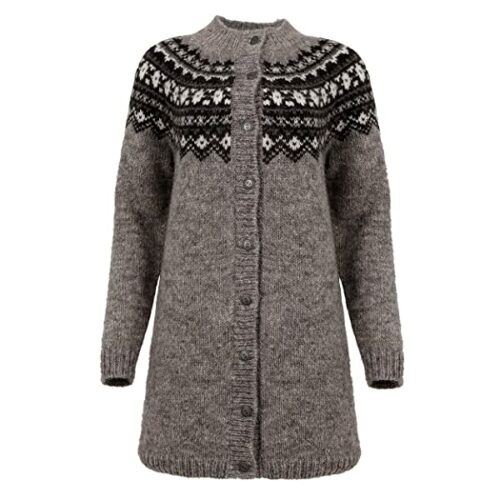 ICEWEAR Fróðný Strickjacke Damen, Grau