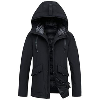 Icegrey Daunenjacke Herren, Schwarz