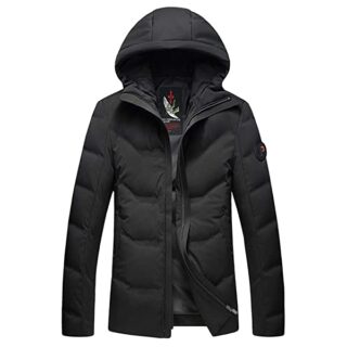 Icegrey Daunenjacke Herren, Schwarz