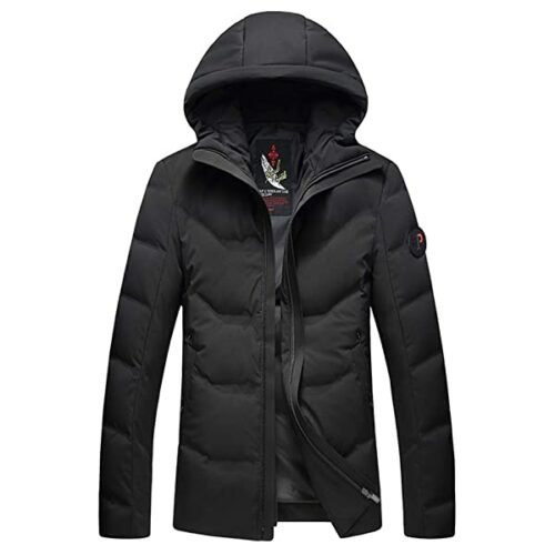 Icegrey Daunenjacke Herren, Schwarz
