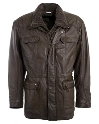 JCC Ledermantel Herren, Braun