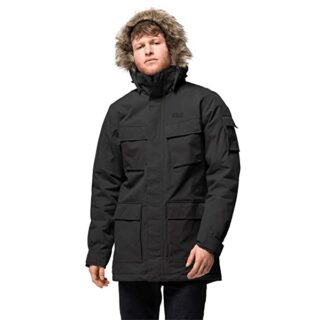 Jack Wolfskin Glacier Canyon Parka Herren, Schwarz