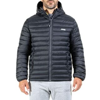 Jeep Piumino Daunenjacke Herren, Schwarz